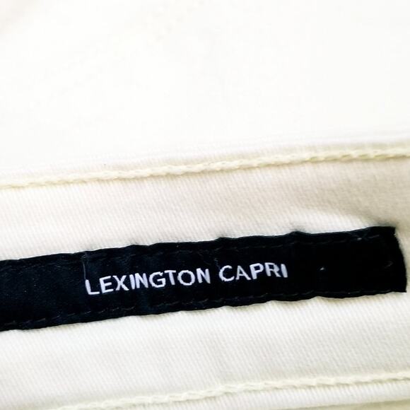 Jones New York Lexington Yellow Capri Casual Relaxing Vacation Size 8 Waist 30 - Picture 7 of 10